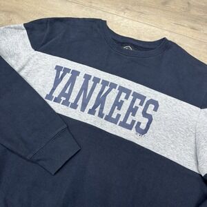 New York Yankees '47 Brand Crewneck Pullover Tag Sz 3XL* Stain MLB Baseball